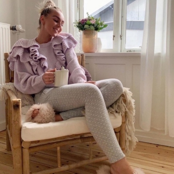 ZARA blogger fave ruffle sweater size M - Picture 3 of 14